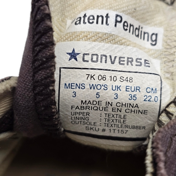 Converse Low Top Purple Unisex Sneakers - Picture 7 of 8